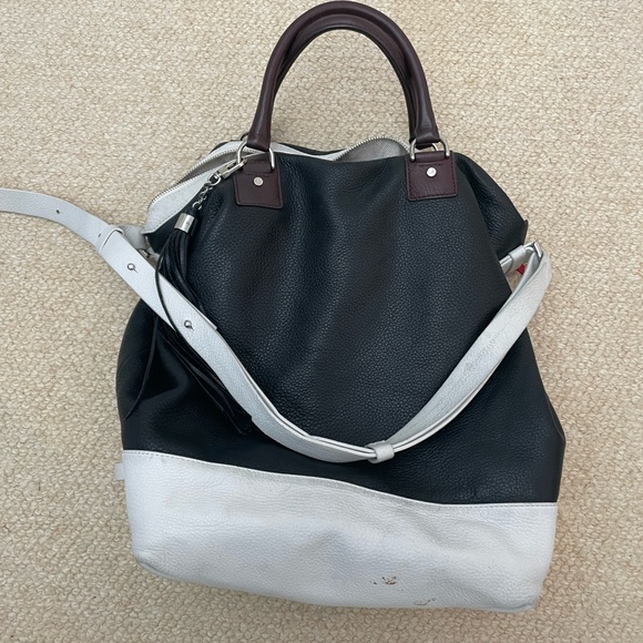 Diane von Furstenberg bucket tote black and coconut - Picture 3 of 11